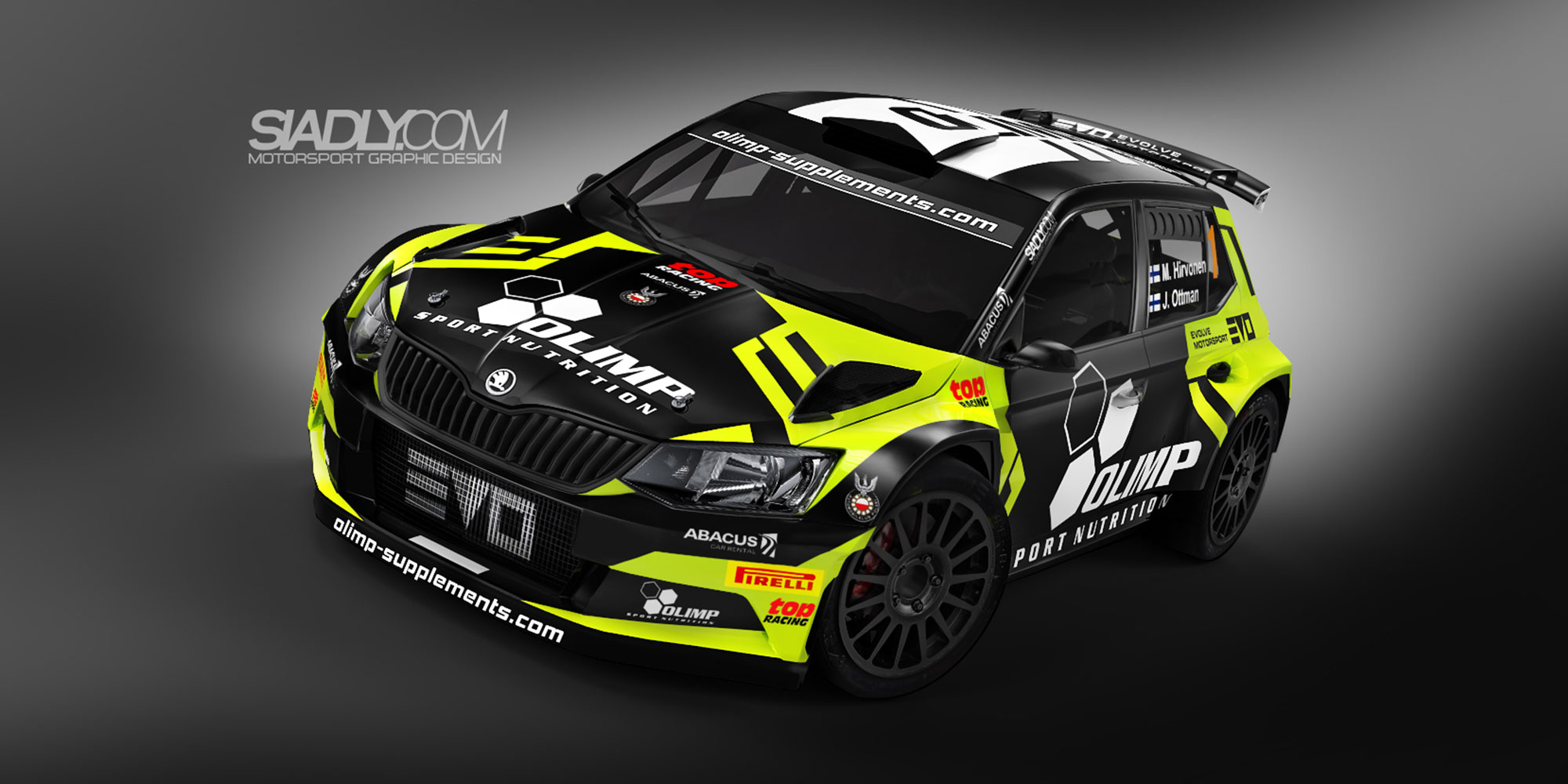 Mikko Hirvonen na Rajdzie Barbórka w barwach Top Racing